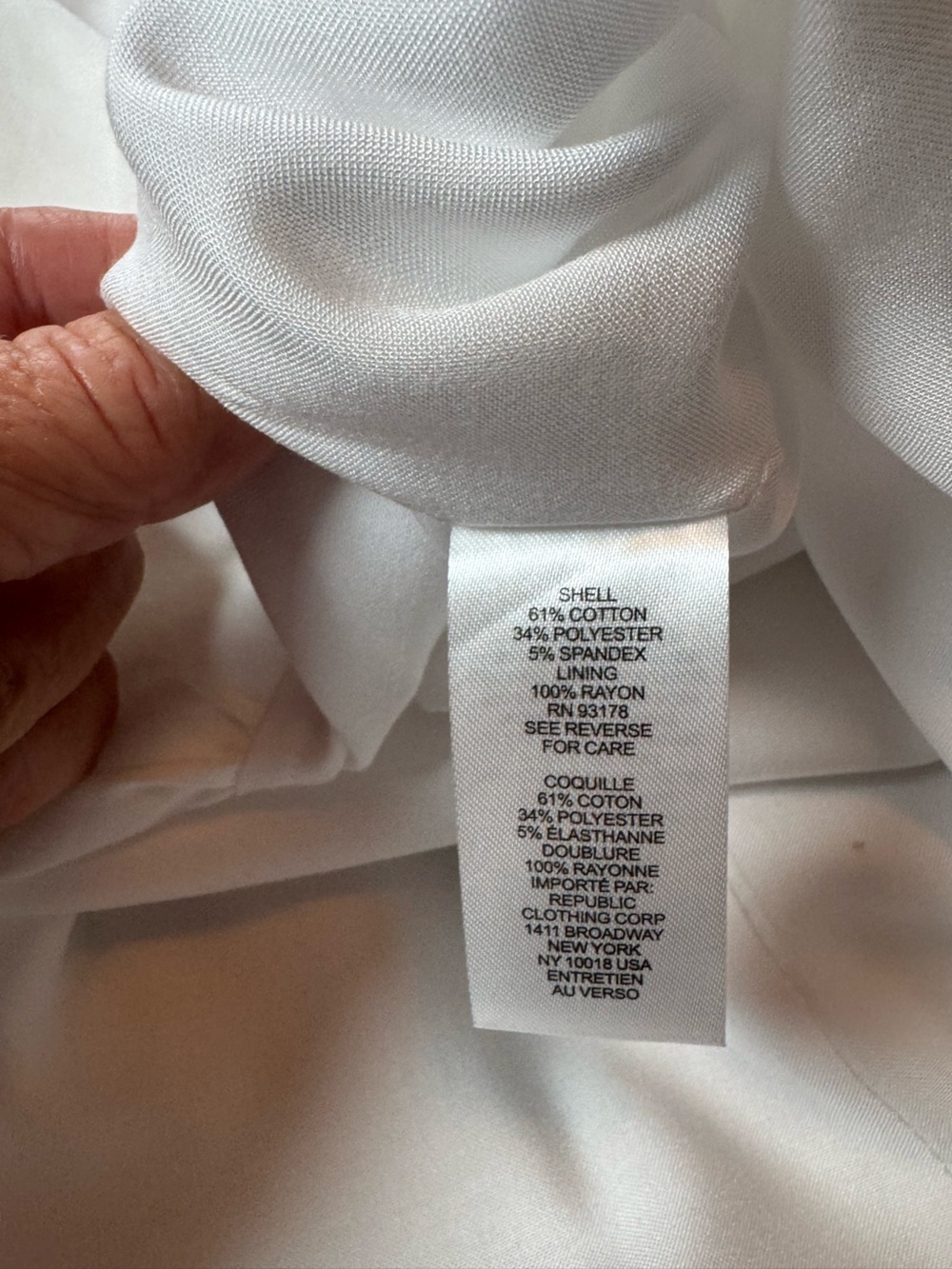 NWT Truth by Republic White Smocked Waist Bubble Hem A-Line Small Skirt - Picture 6 of 6